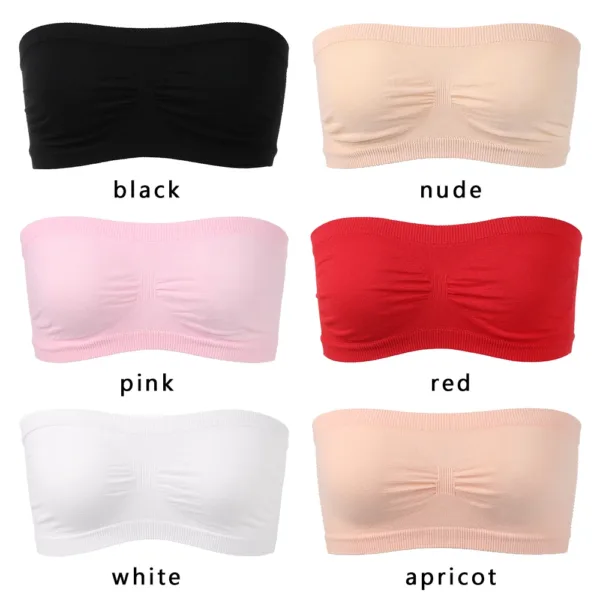 Strapless Free Size Bra Without Hooks and Pads air bandeau bra