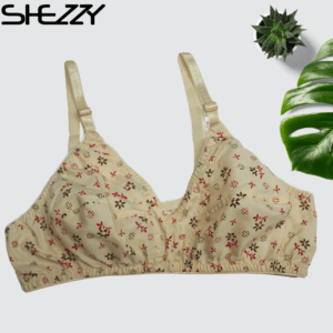 women printed cotton bra